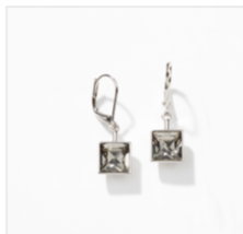 Touchstone Crystal by Swarovski Prima Earrings Black Diamond 1339E - £30.67 GBP