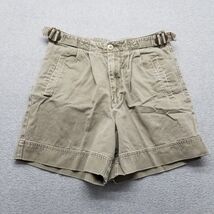 Abercrombie &amp; Fitch Shorts Womens 6 Beige Chino Pockets Button - $23.51