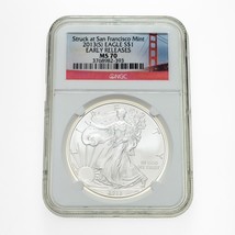 2013 (S) Argento Aquila S $1 Presto Stampe Colpito At San Francisco Grado NGC - £63.98 GBP