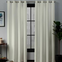 Exclusive Home 2-pack Academy Total Blackout Window Curtains 52" x 95" Ivory - £35.60 GBP