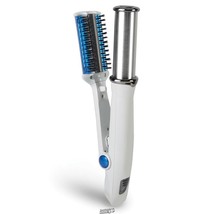 Time Saving Hair Straightener create curls, flips, smooth waves tourmaline Heat - £45.55 GBP