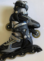 Rollerblades Bladerunner Pro 78 Inline Skates Mens Size 9 Black/Blue preowned - £34.54 GBP