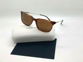 NEW Calvin Klein Sunglasses CK19703S 248 HONEY HAVANA 56-17-140MM CASE - $44.59