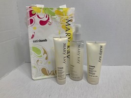 Mary Kay Satin Hands Fragrance Free Hand Scrub, Cream, Softener Full Size Set - £27.91 GBP