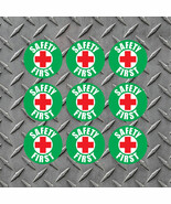(6 Pack) 2&quot; x 2&quot; Safety First Vinyl Decals - Indoor/Outdoor FREE SHIP - $9.37 CAD