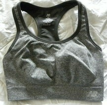 New Balance Sports Bra Gray Racerback Active Wear Sport Size XS - £6.07 GBP