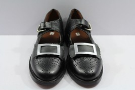 Piper or Drummer Ghillie Brogues Buckle Shoes Black Leather - $1,128.65 MXN