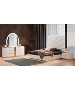 DENVER Twin 4PC Modern Style Storage Bedroom Set Natural Wood - $30,268.27 MXN