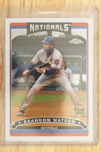 2006 Topps Chrome Baseball Card Refractor BRANDON WATSON Nationals #329 - £7.80 GBP
