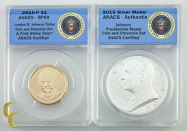 2015 Johnson Pièce de Monnaie &amp; Chronicle Marche Arrière Preuve Et .999 ... - $87.31