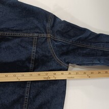 Zana Di Women's Cotton Jacket Size Medium Blue Denim Long Sleeve Metal Button Up image 5