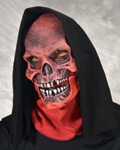 Skull Mask Red Moving Mouth Grim Reaper Monster Mask Halloween Costume MB1009 - £51.10 GBP