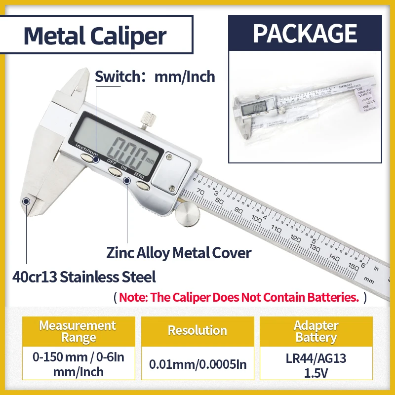 Digital  Caliper Stainless Steel Vernier Calipers Electronic Micrometer ... - $276.62