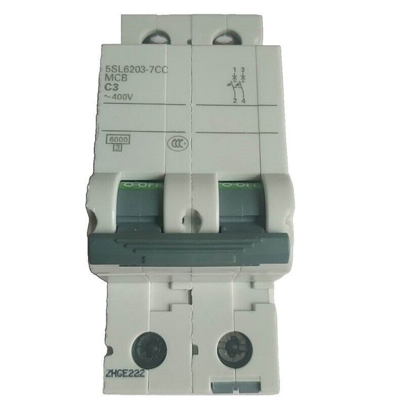 For Siemens 5SL6203-7CC 2P 3A 400V Guide Rail Installation Mini Circuit ... - $40.31