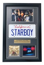 The Weeknd &quot;Starboy&quot; Signed CD Album License Plate Framed Collage PSA COA Auto - £353.21 GBP