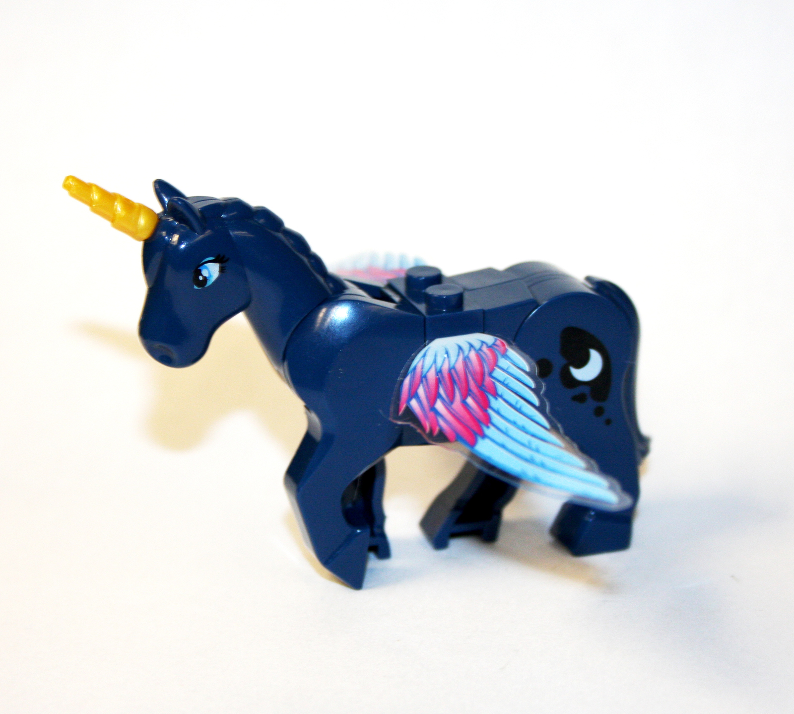 Minifigure Blue Unicorn Horse My Little Pony Animal US Seller - $9.98