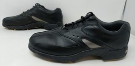 Footjoy SuperLites Black Mens Leather Golf Shoes Cleats 58031 Size 12 M - $49.49