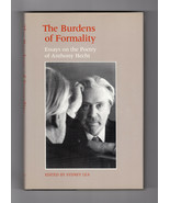 BURDENS OF FORMALITY ESSAYS ON THE POETRY OF ANTHONY HECHT First ed Hardcover DJ - $17.99