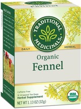 Traditional Medicinals Organic Herbal Tea Fennel - 16 Tea Bags - £8.56 GBP