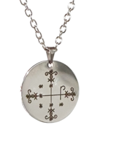 Papa Legba Loa Veve Pendant Necklace Hoodoo Root Work Talisman Amulet 18&quot; Chain - £5.95 GBP