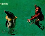 Focena Dolphin Hula Mare Life Park Oahu Hawaii Cromo Cartolina B10 - $7.13