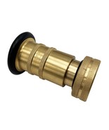 Professional 100 psi Brass Fire Hose Nozzle 1.5&quot; NPSH/NPT – Multi Spray ... - $940.68 MXN