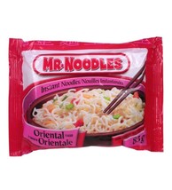 12 packs MR. NOODLES Oriental flavor instant noodles 85g, Canada, Free S... - $28.06