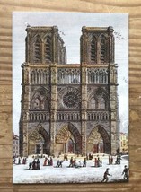 Friends Of Notre Dame De Paris Cathedral Blank Note Card w Enevelope - $3.96