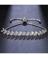 6Ct Marquise Cut Lab Created Diamond Bolo Bracelet in 14K White Gold Plated - £149.47 GBP