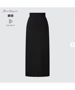 Uniqlo Mame Kurogouchi 3D Knit Ribbed Back Slit Skirt Black Size Medium NWOT - $69.90