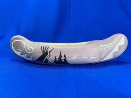 Collectable Canoe Native American - Sculpture  Signed Lorisen Navajo - $81.81