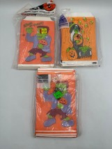 Vtg Trick or Treat Candy Bag Frankenstein 4&quot; x 6&quot; 1981 Fun World Treat Bag Paper - £13.13 GBP