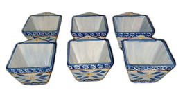 Temptations by Tara Old World Blue Ramekin with handles 10 oz Set of 6 - $30.00