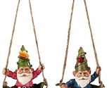 Gnome 49437 Mini Figurine 2 PC Garden Swinger Indoor Outdoor Ornament 3.... - $19.79