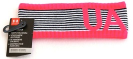 Under Armour Pink &amp; Black UA Favorite Headband Youth Girl&#39;s One Size NWT - £17.59 GBP