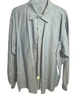 LL Bean Shirt Men 2XLT 2XL Tall Blue Chambray Long Sleeve Button Up Trad... - $28.98