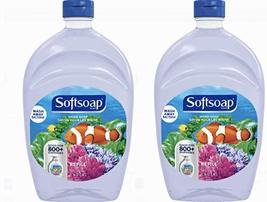 2 Pack: Soft Soap Hand Soap✅Wash Away Bacteria &amp; Germs, Aquarium - 50 Oz. Refill - £24.55 GBP