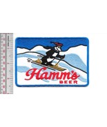 Vintage Beer &amp; Skiing Hamm&#39;s Beer Bear Ski Patrol Promo Patch - £7.81 GBP