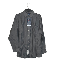 Chaps Dress Shirt Size 15-32/33 Medium PM Black Regular Fit Elite Perfor... - £18.57 GBP