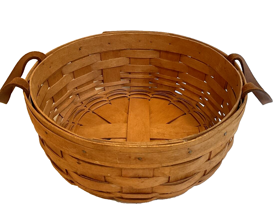 Longaberger Woven 10&quot; Darning Basket 1991 - $14.24