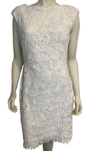 Lauren Ralph Lauren Women&#39;s Lace Sleeveless Dress White Size 12 - £27.32 GBP