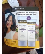 Neutrogena Ultra Sheer Dry Touch Sunscreen Lotion 5oz &amp; 3oz SPF 55  06/2026 - $19.75