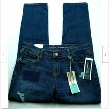 Old Navy Boyfriend Straight Jeans Size 6 Regular Distressed Patchwork St... - £27.19 GBP