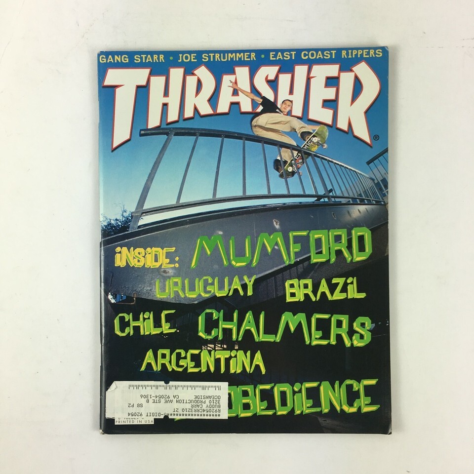 Thrasher Mumford Uruguay Braizil Chile Chalmers Gang Star Joe Strummer - $22.76