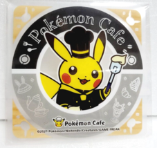 Pokemon Cafe Pikachu (Waitress/Coffee) Clear Coaster Ver,Black 2021 Rare - £21.18 GBP