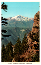 World Famous Pikes Peak Colorado White Border Postcard - £3.08 GBP