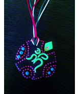 OM Handmade Pendant GLOW IN UV!! Festival Fluorescent Accessories Goa Au... - $19.13