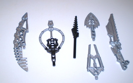 6 Used Lego Technic Bionicle Weapons Beast Summoner Drill with Axle Staf... - $9.95