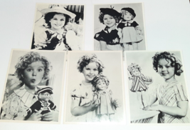Shirley Temple Publicity Photos x5 8x10 w/Dolls and Toys IDEAL Doll B&amp;W - £19.38 GBP