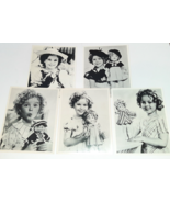 Shirley Temple Publicity Photos x5 8x10 w/Dolls and Toys IDEAL Doll B&amp;W - £19.78 GBP